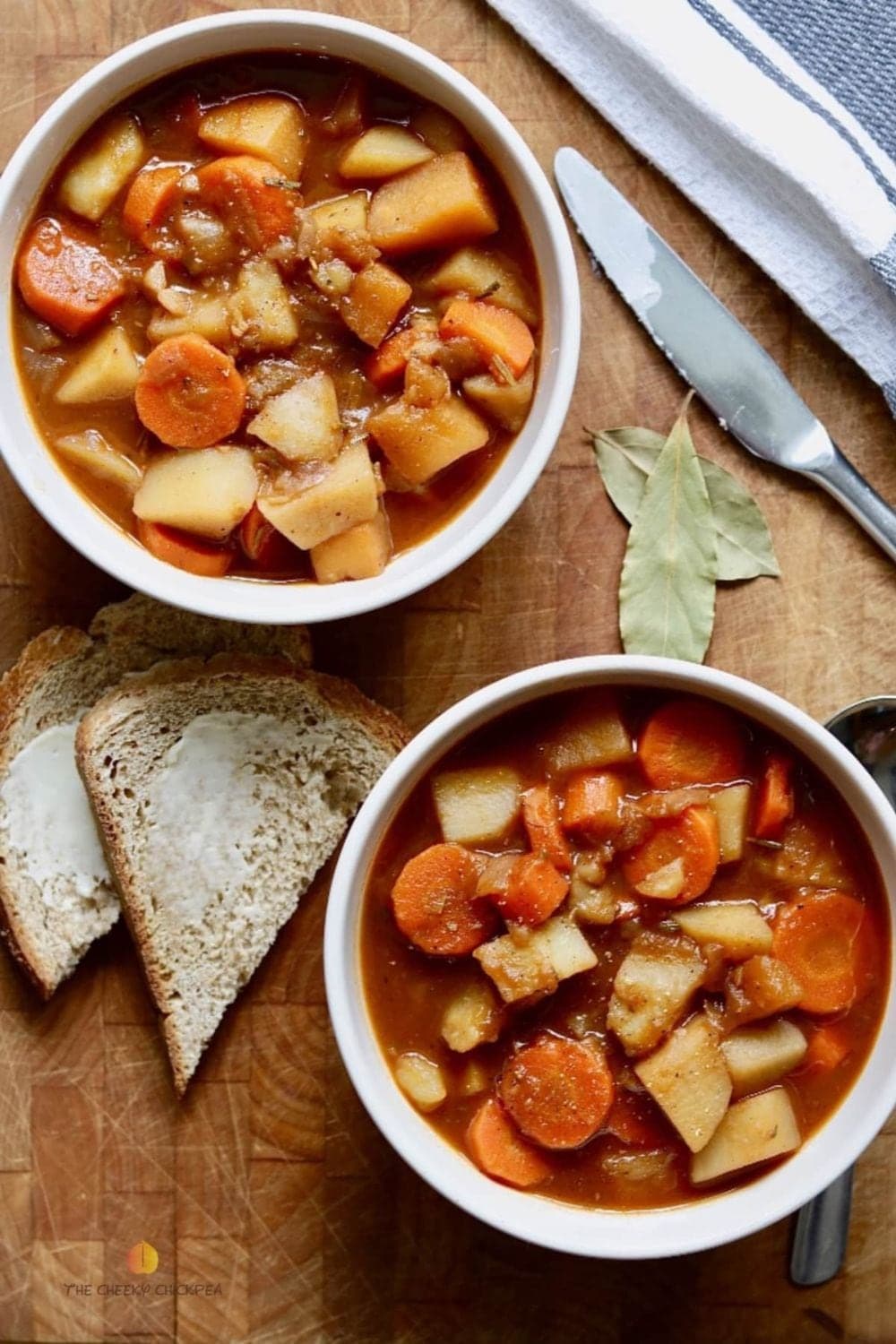 Hearty Vegetable Stew (Vegan) (Slow Cooker Option)
