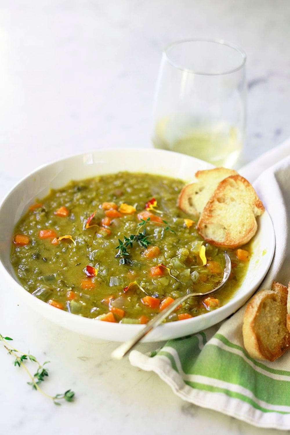 Vegetarian Slow Cooker Split Pea Soup
