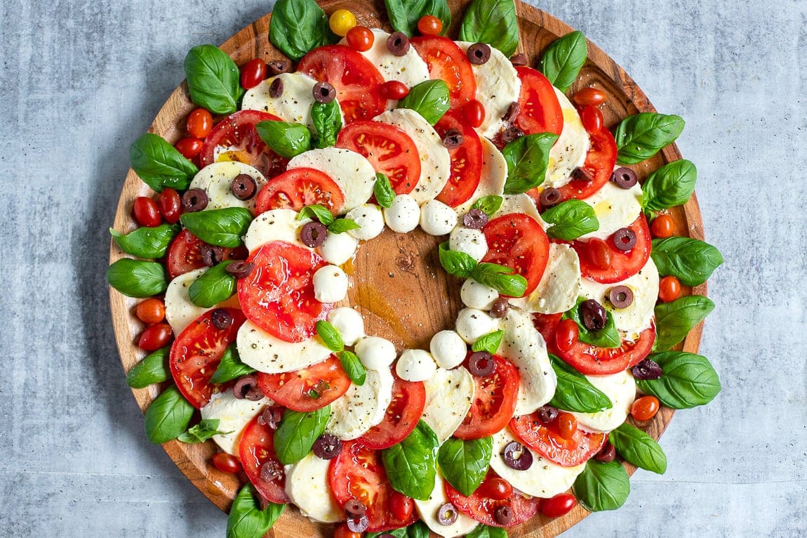 Caprese Wreath.