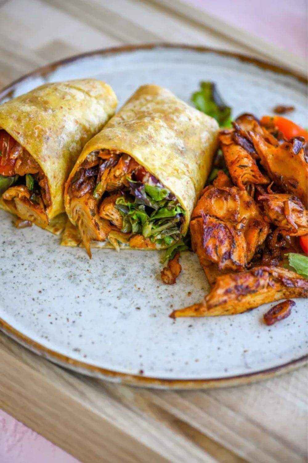 High Protein Vegan “Chicken” Wrap