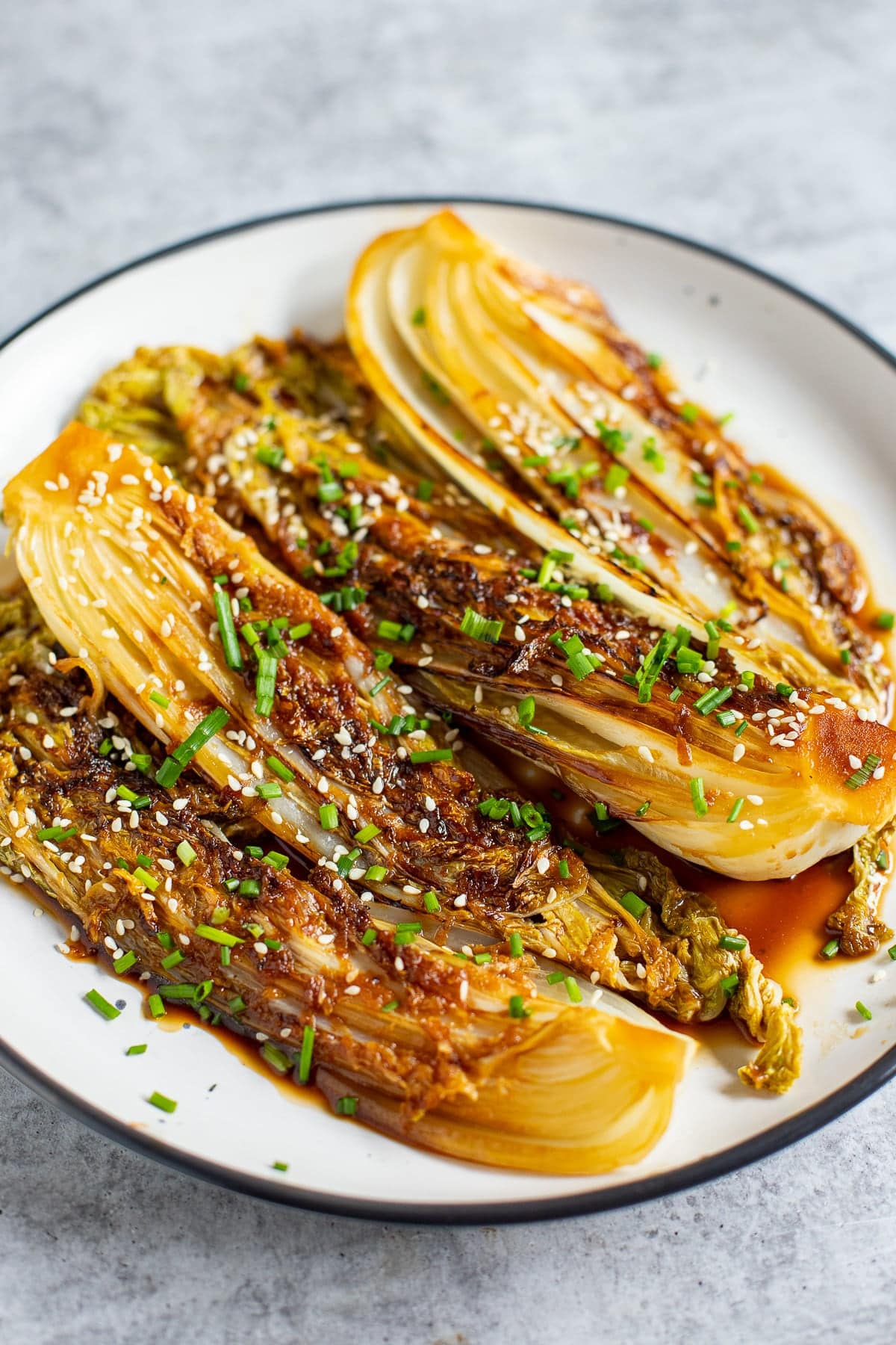 Napa cabbage recipe with asian sauce.