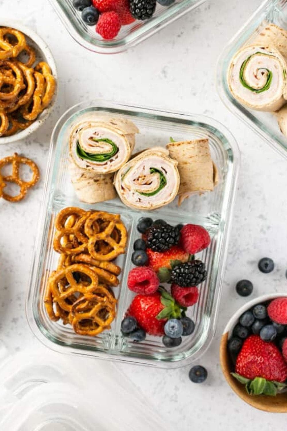 Turkey And Cheese Pinwheels.