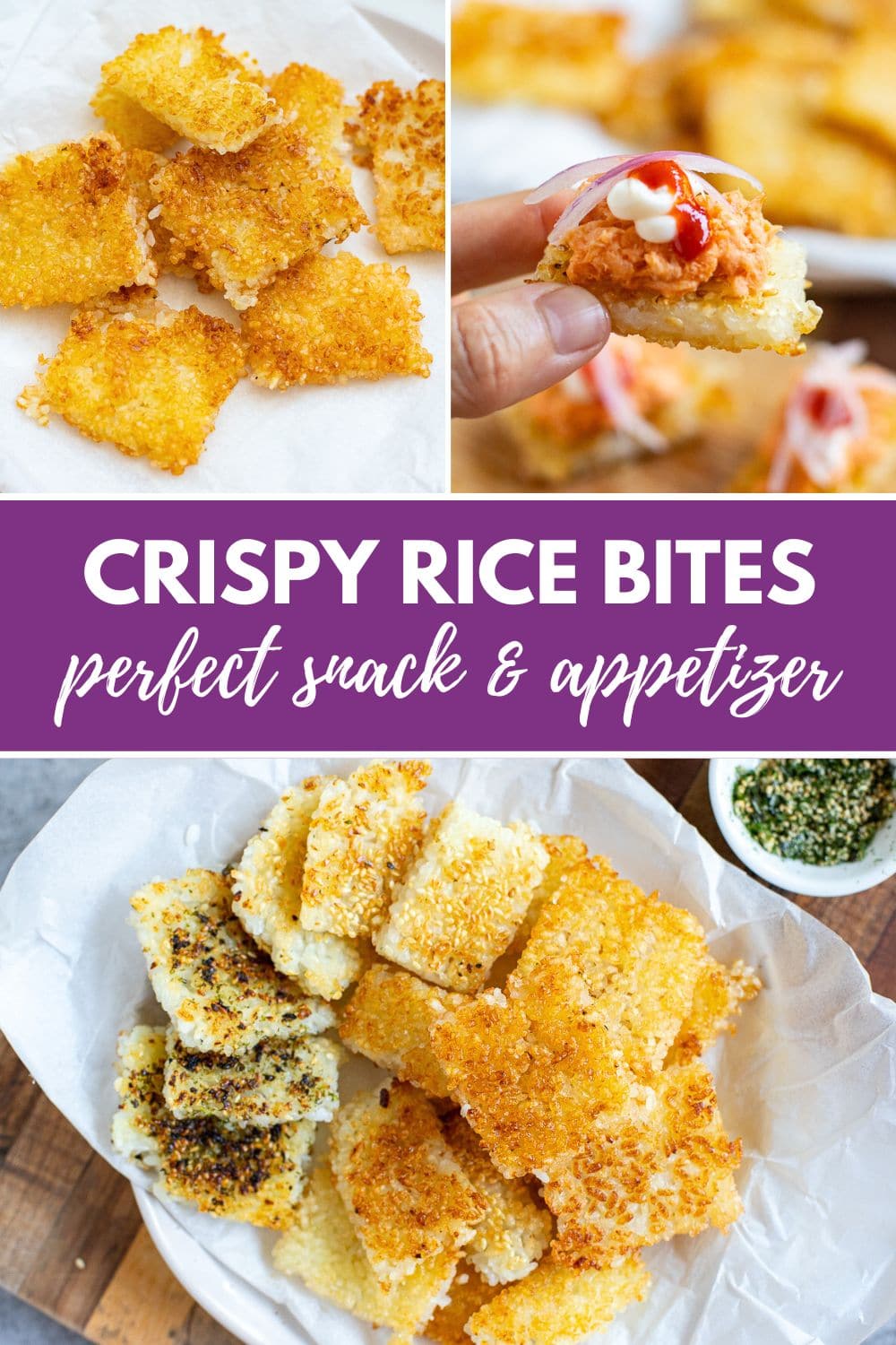 Crispy Rice Bites perfect snack & appetizer
