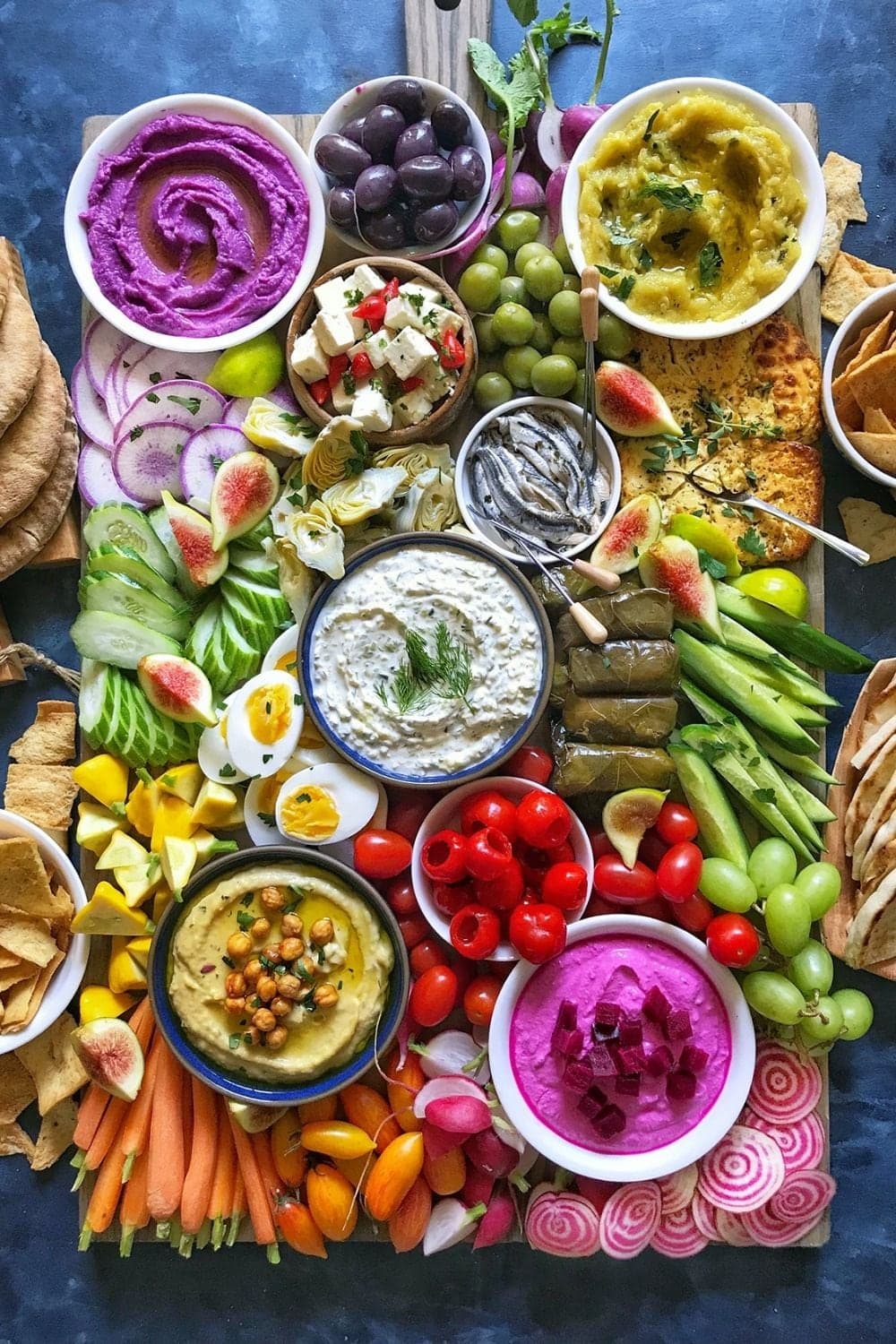 Epic Mediterranean Mezze Platter Board