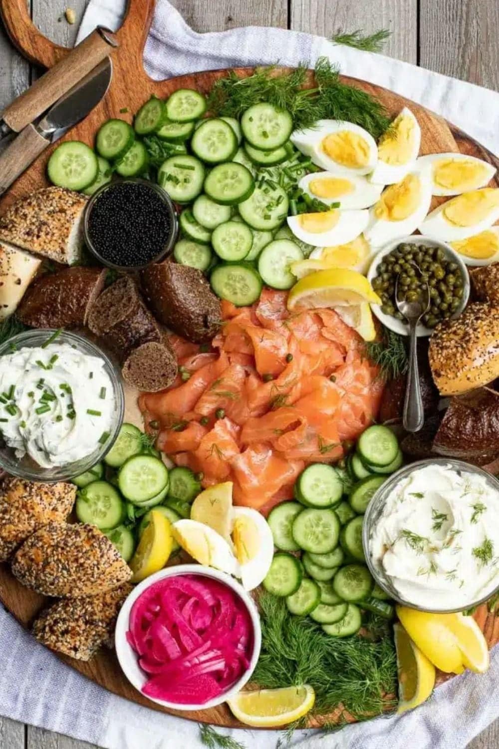 Smoked Salmon Brunch Board