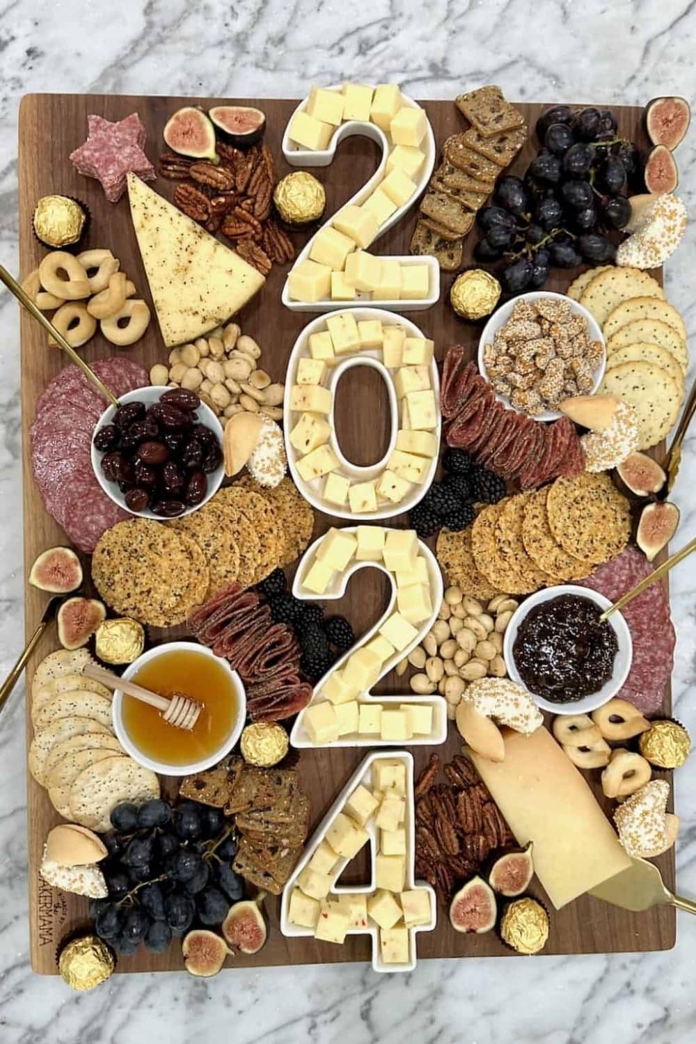 New Year’s Eve Cheese Board