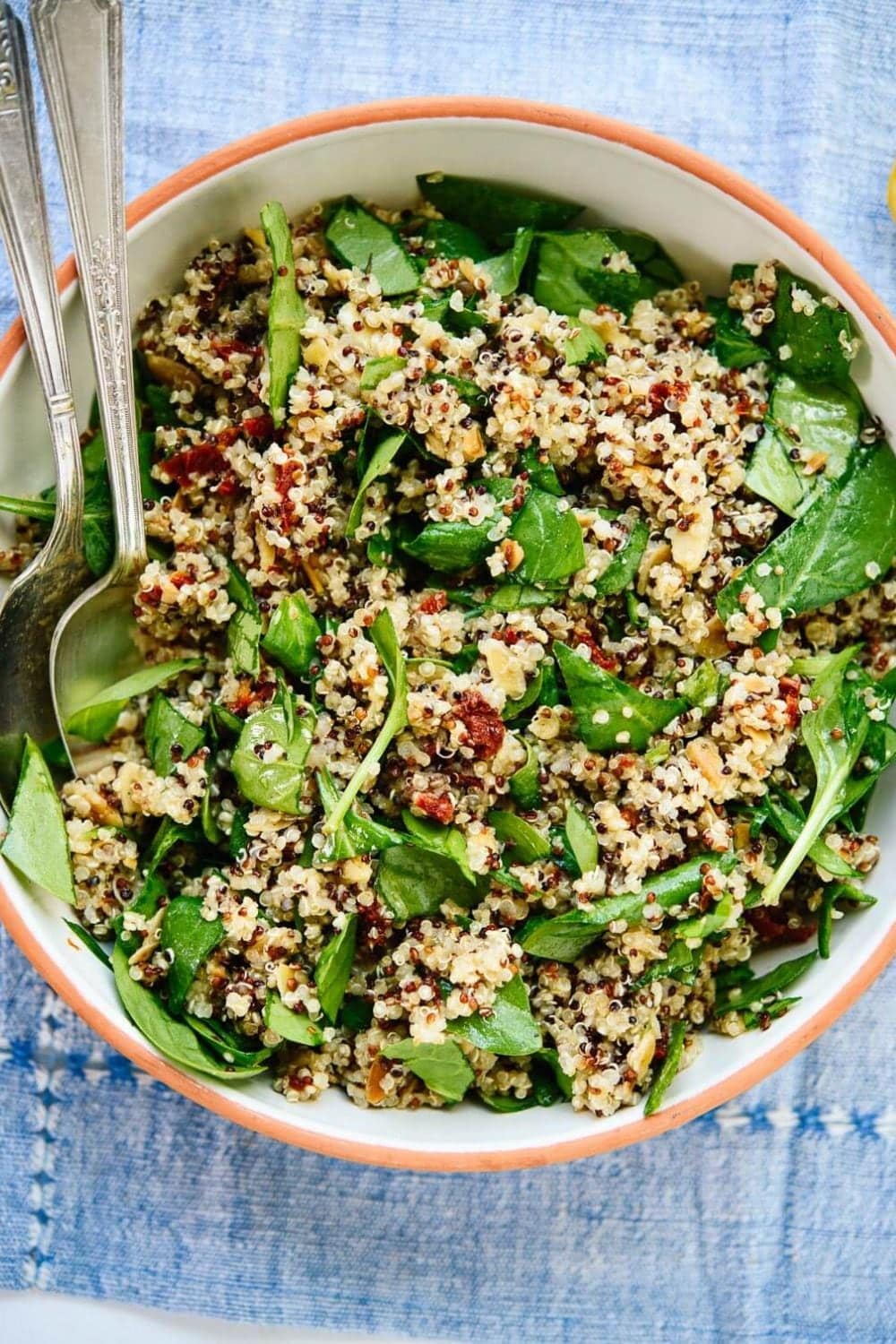 Sun-Dried Tomato, Spinach and Quinoa Salad