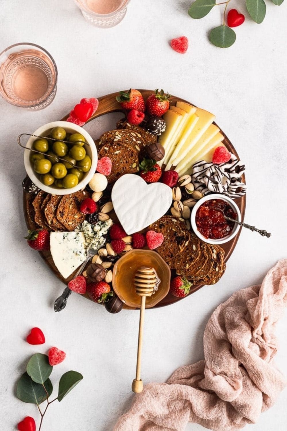Romantic Cheese Board for Two