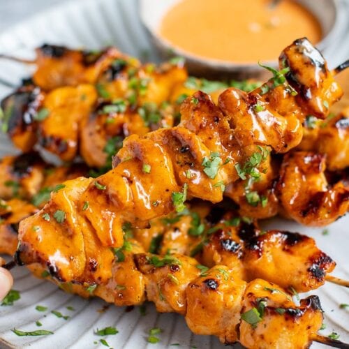 Bang Bang Chicken Skewers Recipe