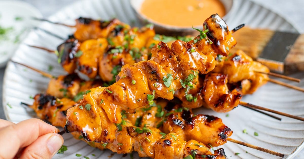 Bang Bang Chicken Skewers Recipe