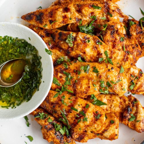 Grilled Chicken Tenders.