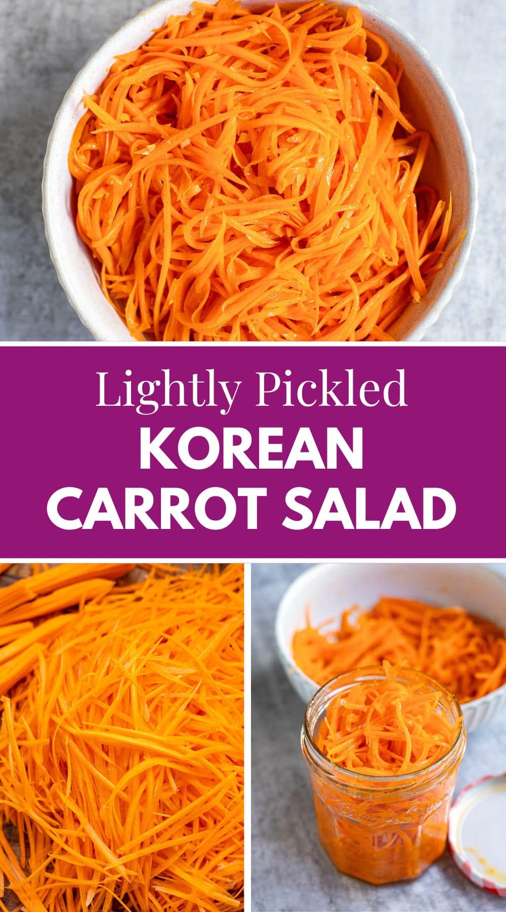 Lightly Pickled Korean Carrot Salad
