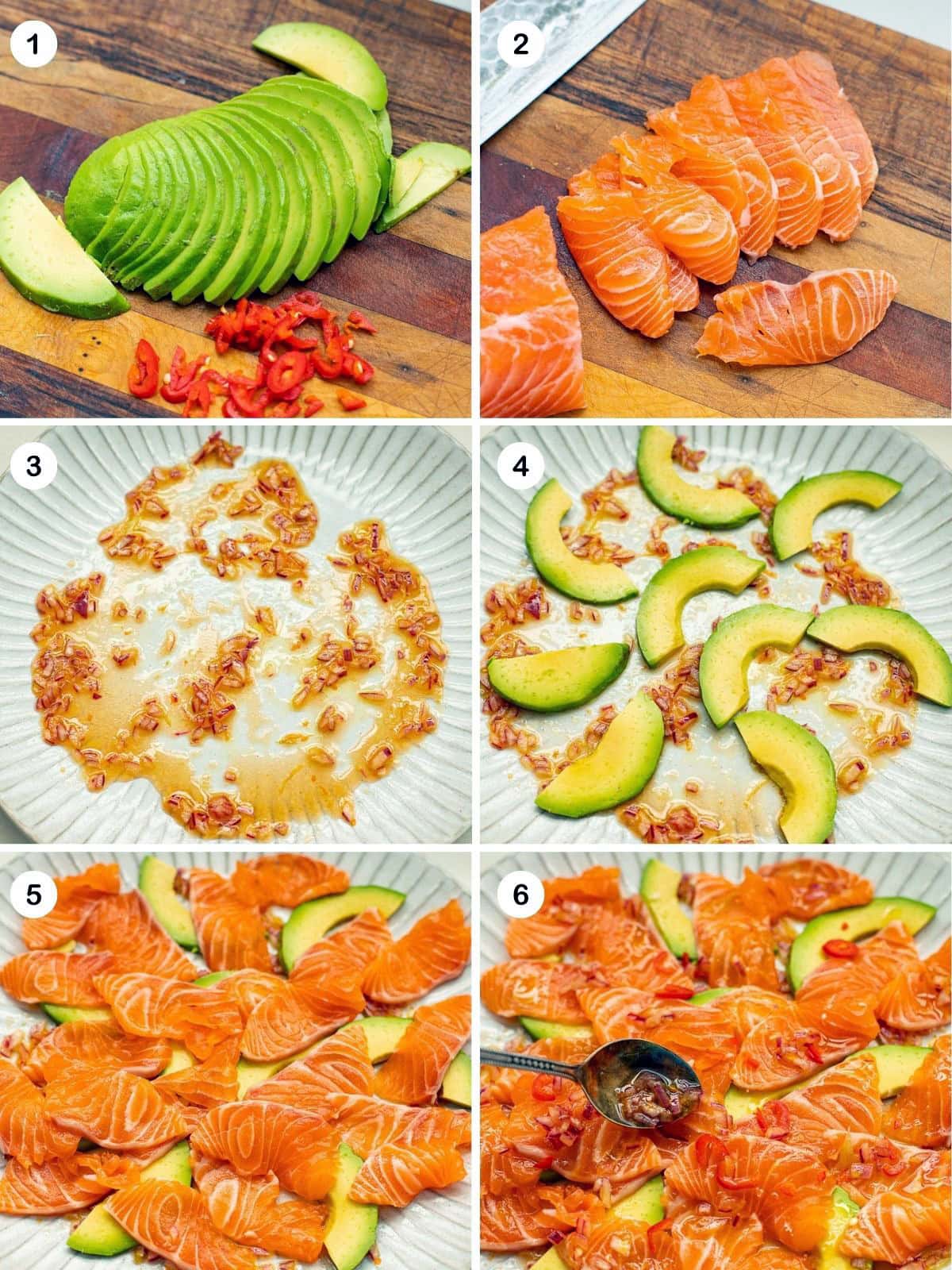 Slice everything and assemble