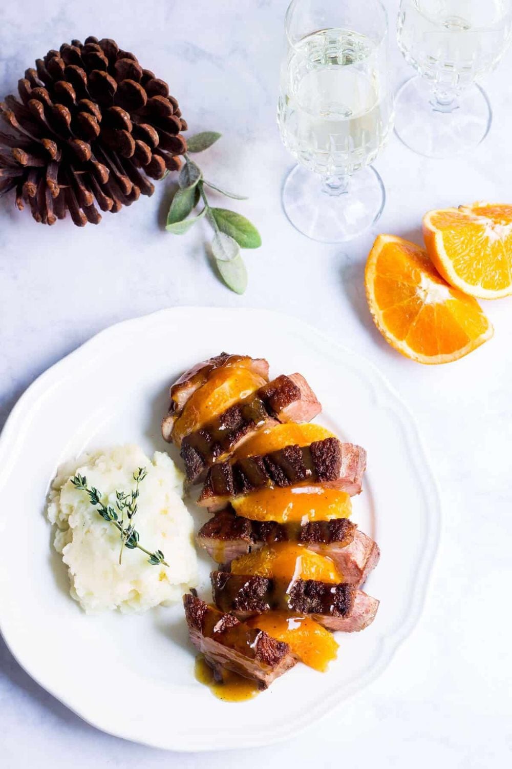 Duck with Orange Sauce