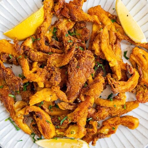 Crispy Oyster Mushrooms (pan-fried)