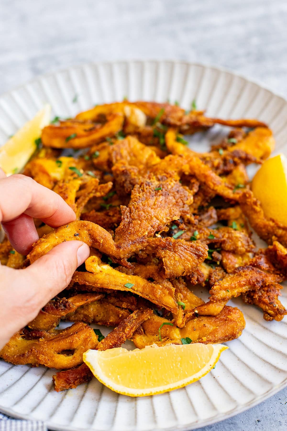 Oyster mushrooms recipe.