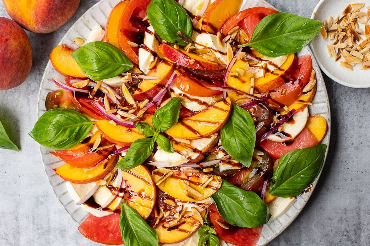 Peach Caprese