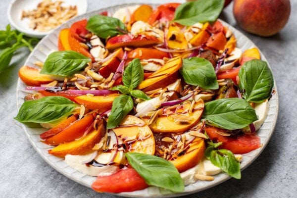 Peach Tomato Caprese