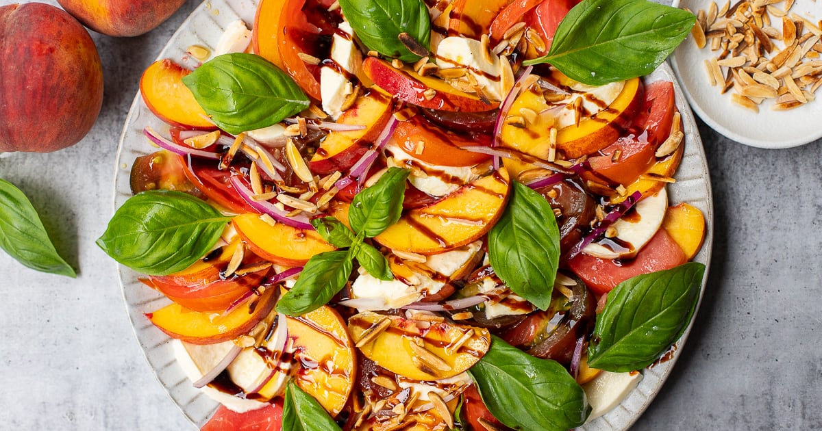Peach Caprese