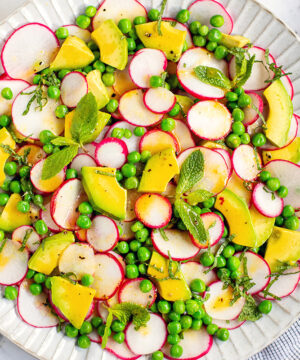 Radish Salad With Peas & Avocado