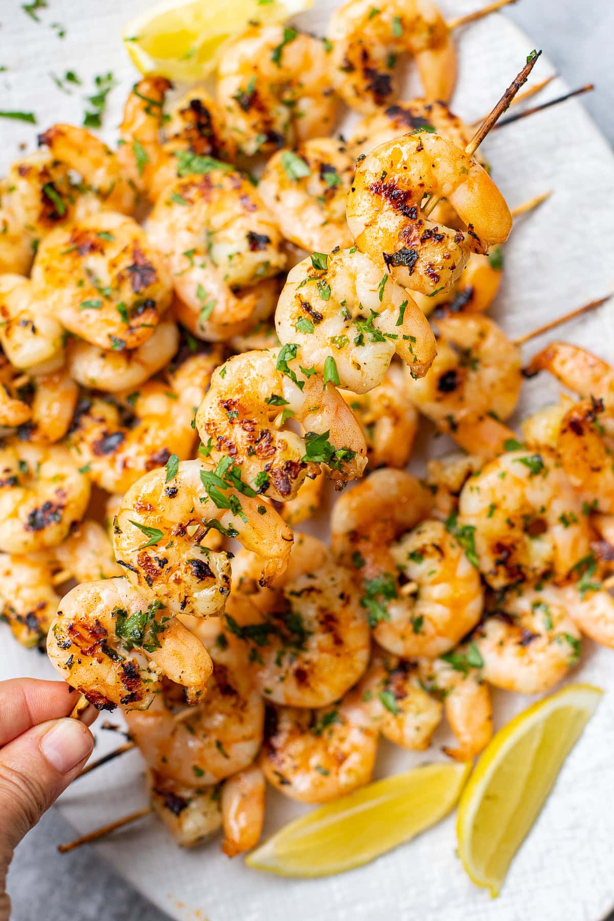 BBQ Shrimp Skewers.