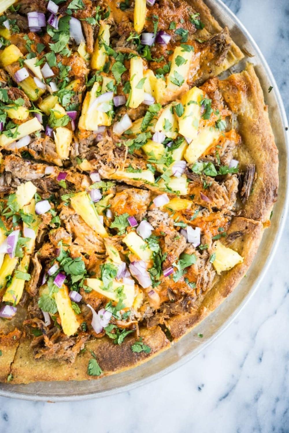 Al Pastor Pizza with Plantain Crust