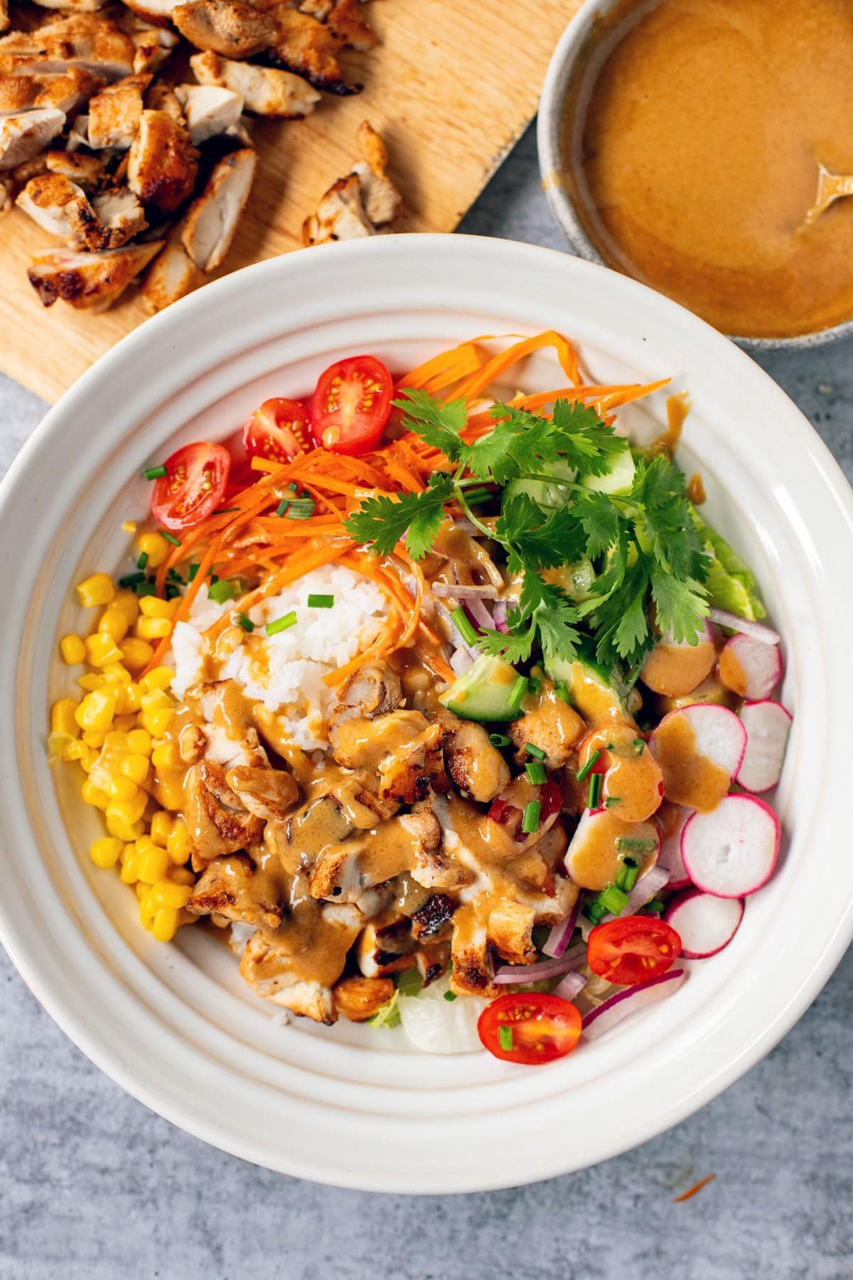 Peanut Honey Soy Chicken Bowl