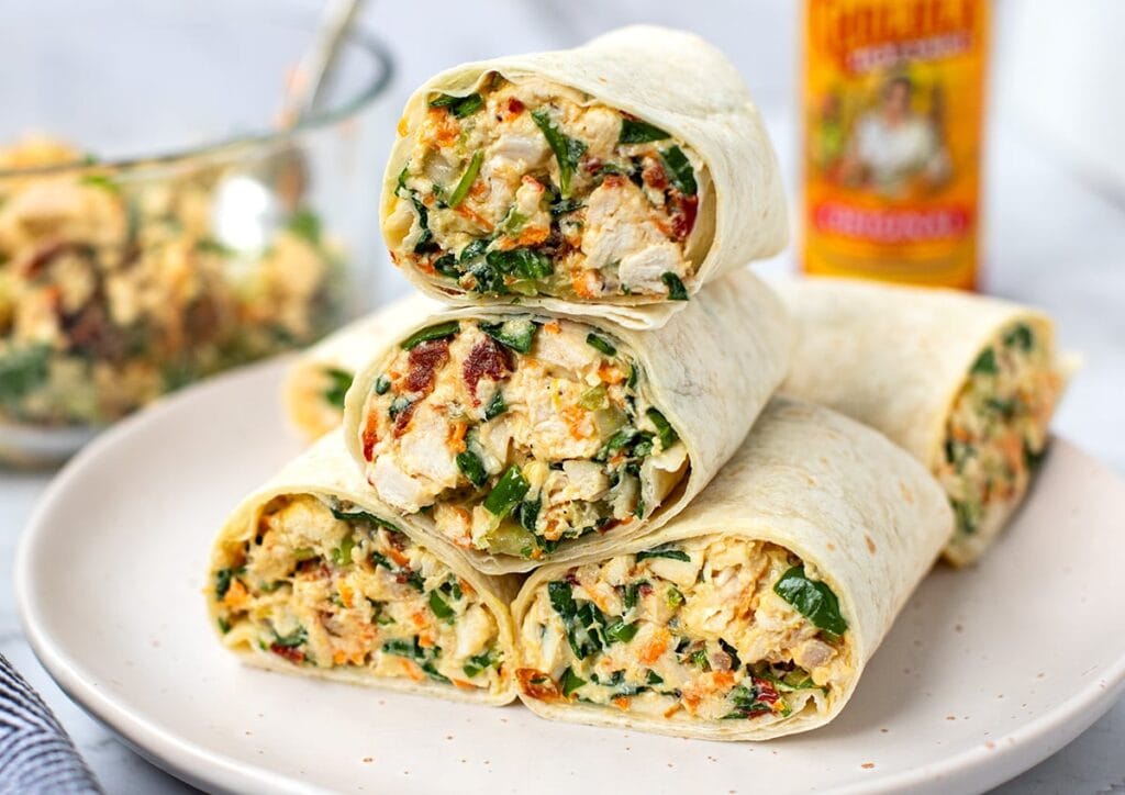 Healthy Chicken Salad Wraps