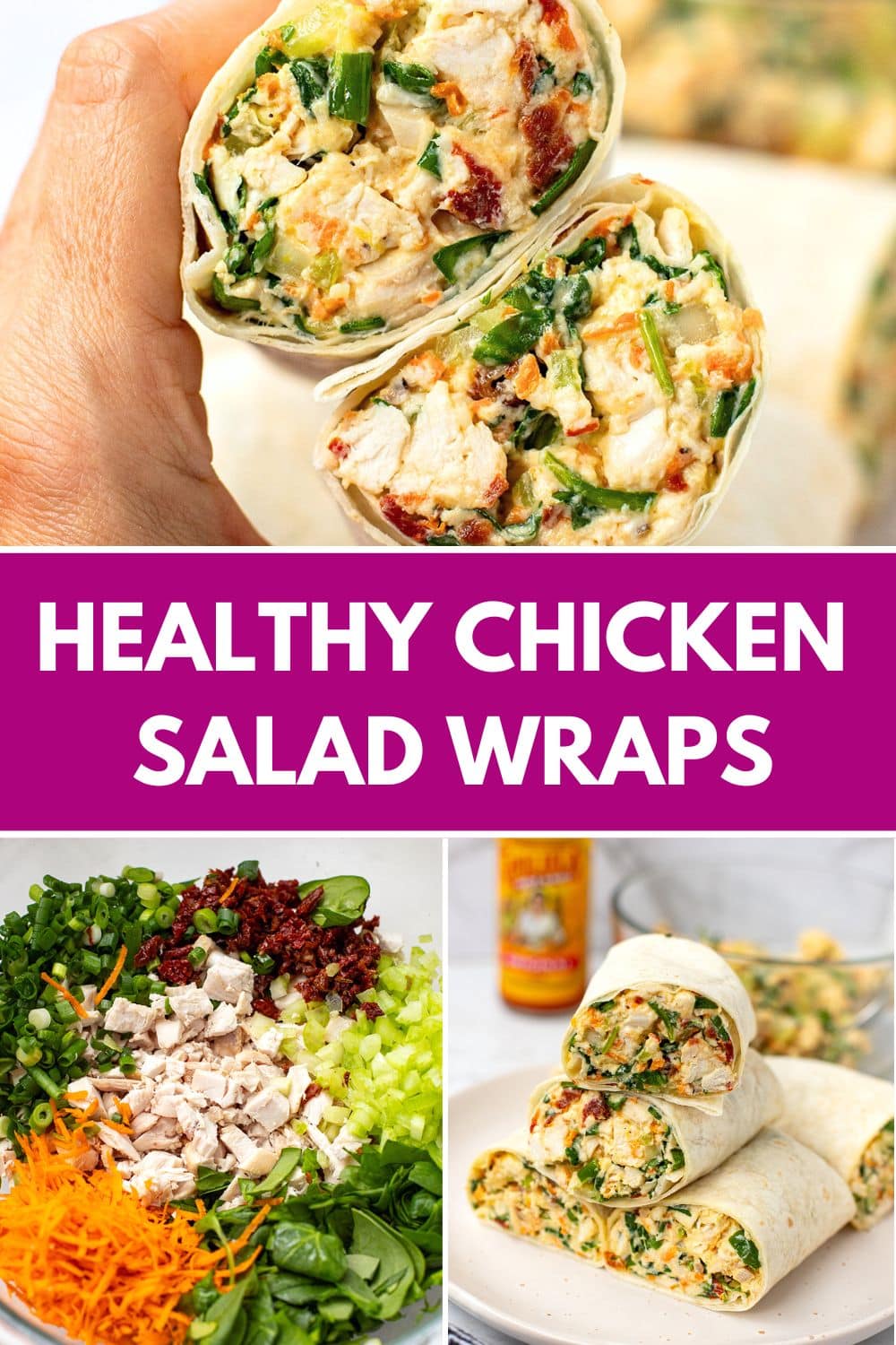 Healthy Chicken Salad Wraps