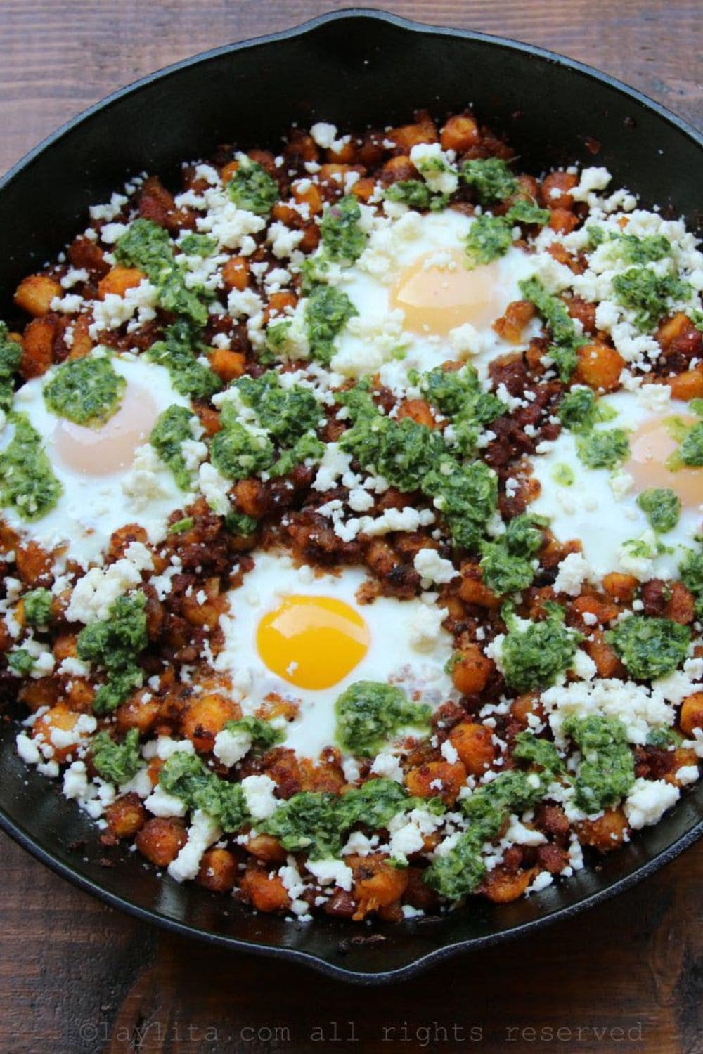 Chorizo and Ripe Plantain Hash