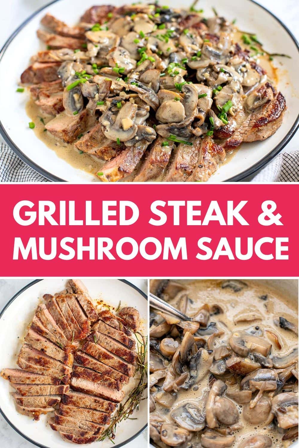 Grilled Steak & Mushroom Sauce