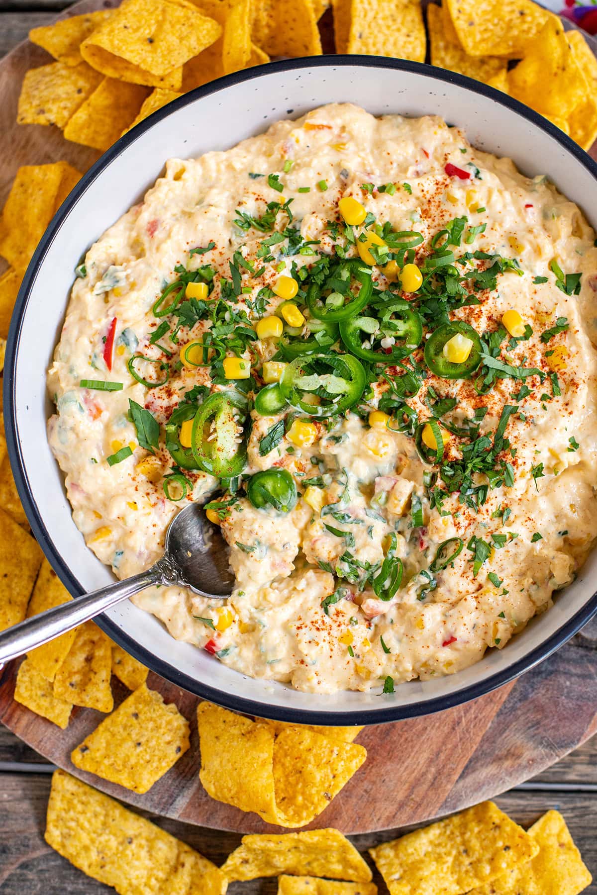 Corn & Cream Cheese Dip With A Healthy Twist