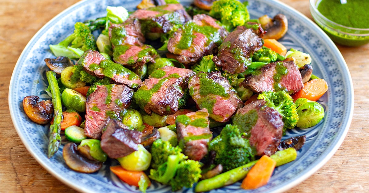 Flat Iron Steak With Zingy Sauce - Cooked & Loved
