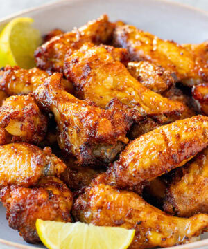 Baked Hot Honey Chicken Wings