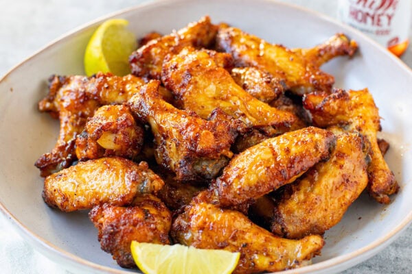 Baked Hot Honey Chicken Wings