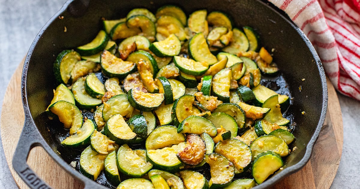 Sautéed Zucchini With Garlic & Lemon