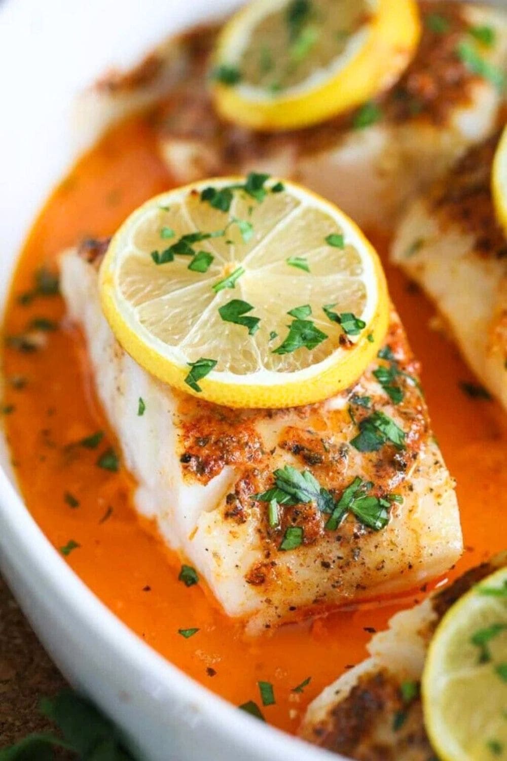 Lemon Butter Baked Cod