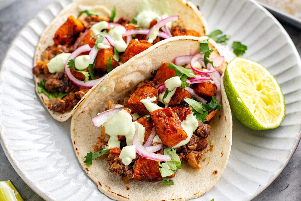 Sweet Potato And Black Bean Tacos