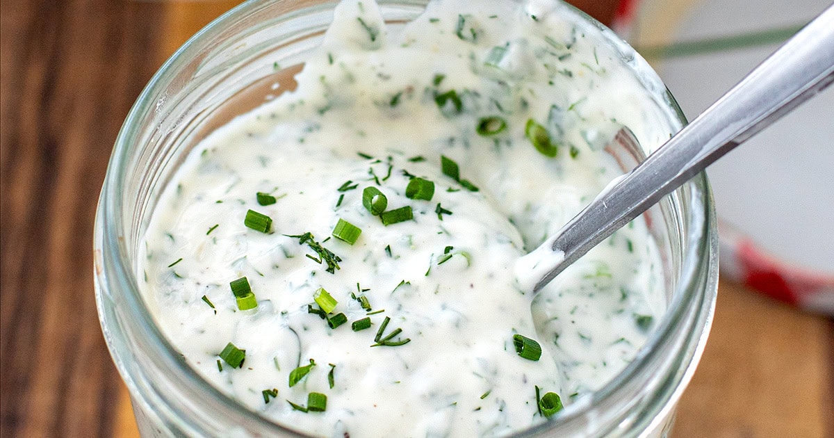 classic ranch yogurt dressing Healthy hidden valley ranch