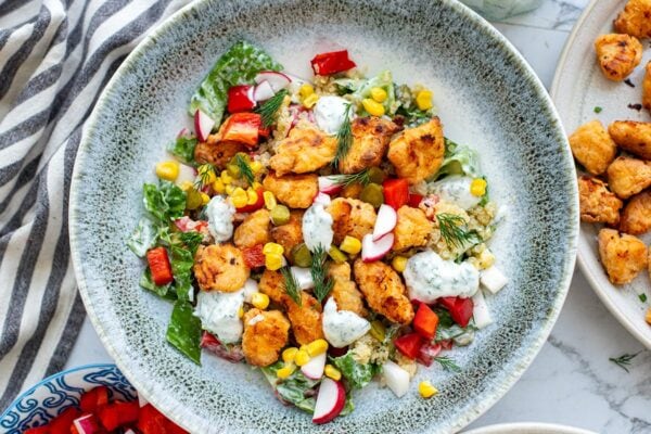 Popcorn Chicken Bowls