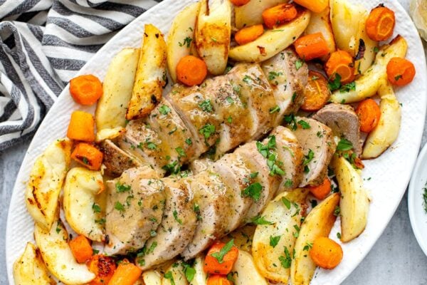 Baked Pork Tenderloin With Honey Garlic Butter Sauce