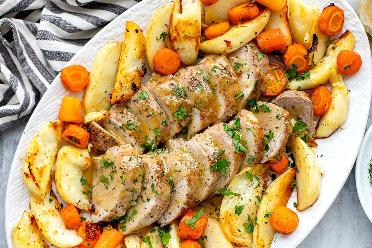 Baked Pork Tenderloin With Honey Garlic Butter Sauce