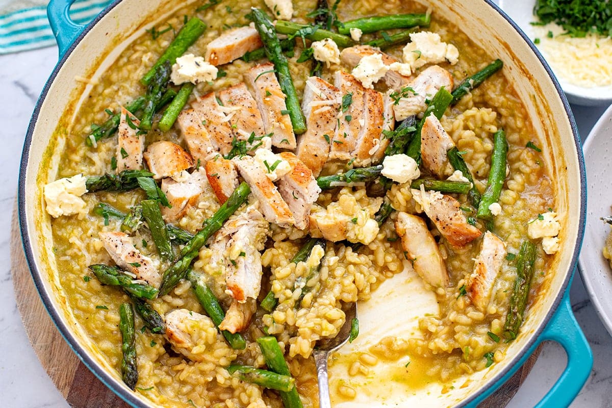 Chicken Asparagus Risotto