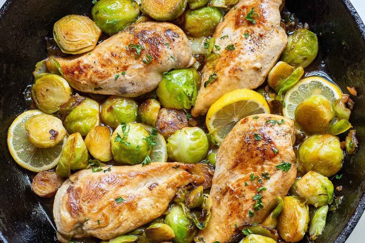 Chicken & Brussels Sprouts Skillet