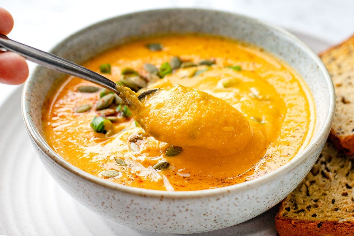 High Protein Butternut Squash Soup