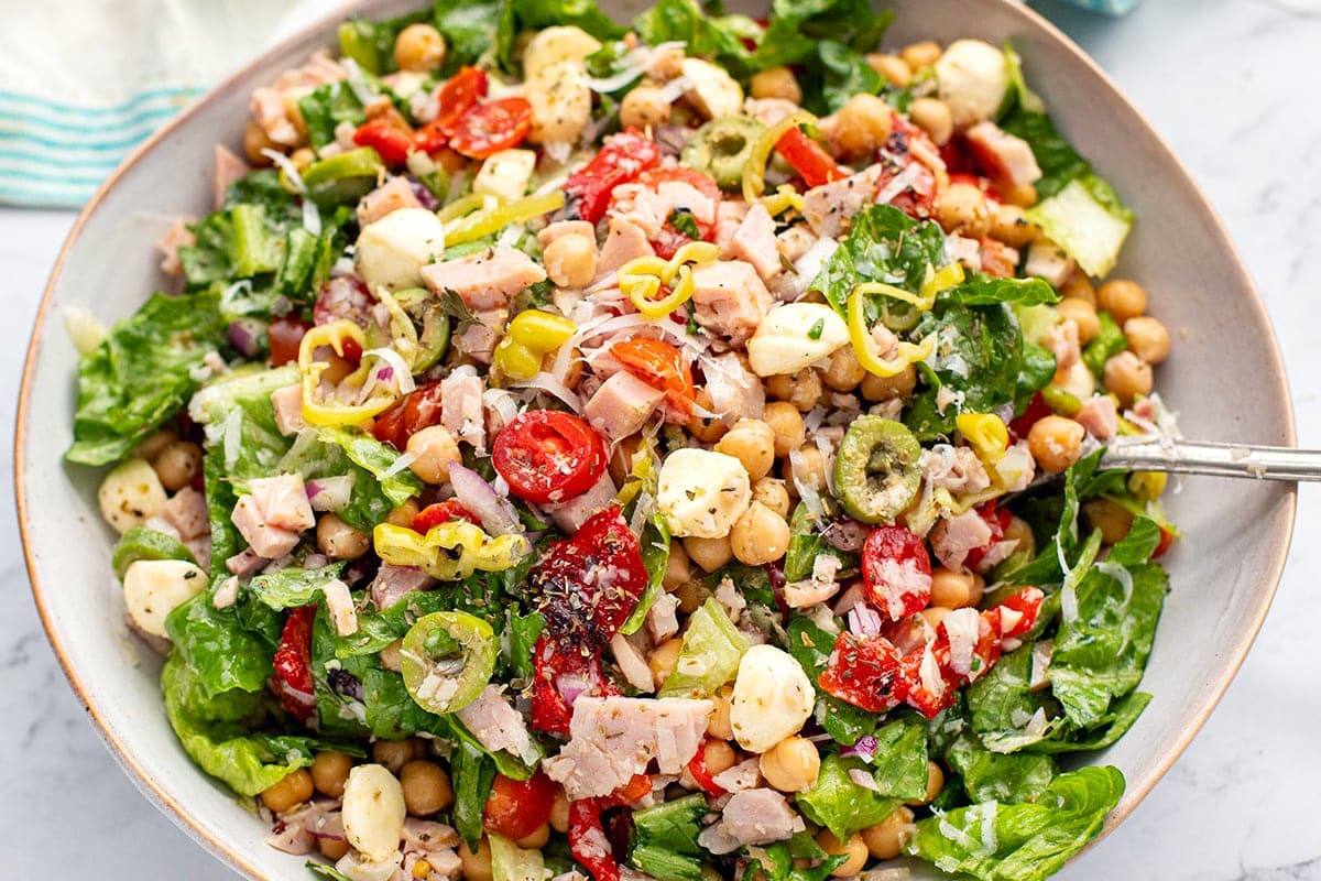 Italian Chopped Salad With Ham