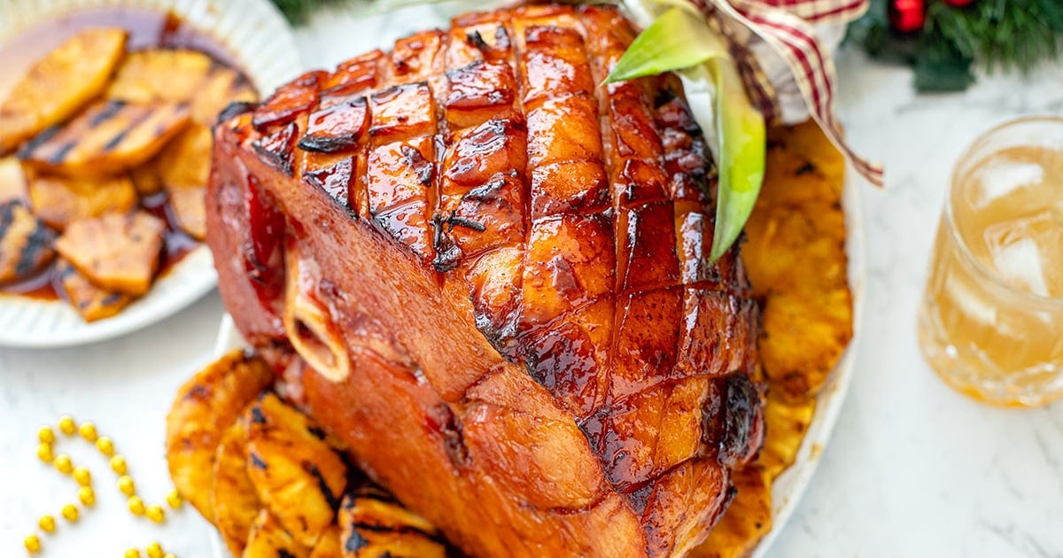 Pineapple &amp; Rum Glazed Ham