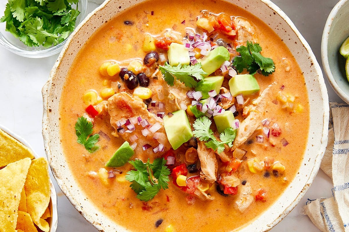 Healthy Chicken Taco Soup