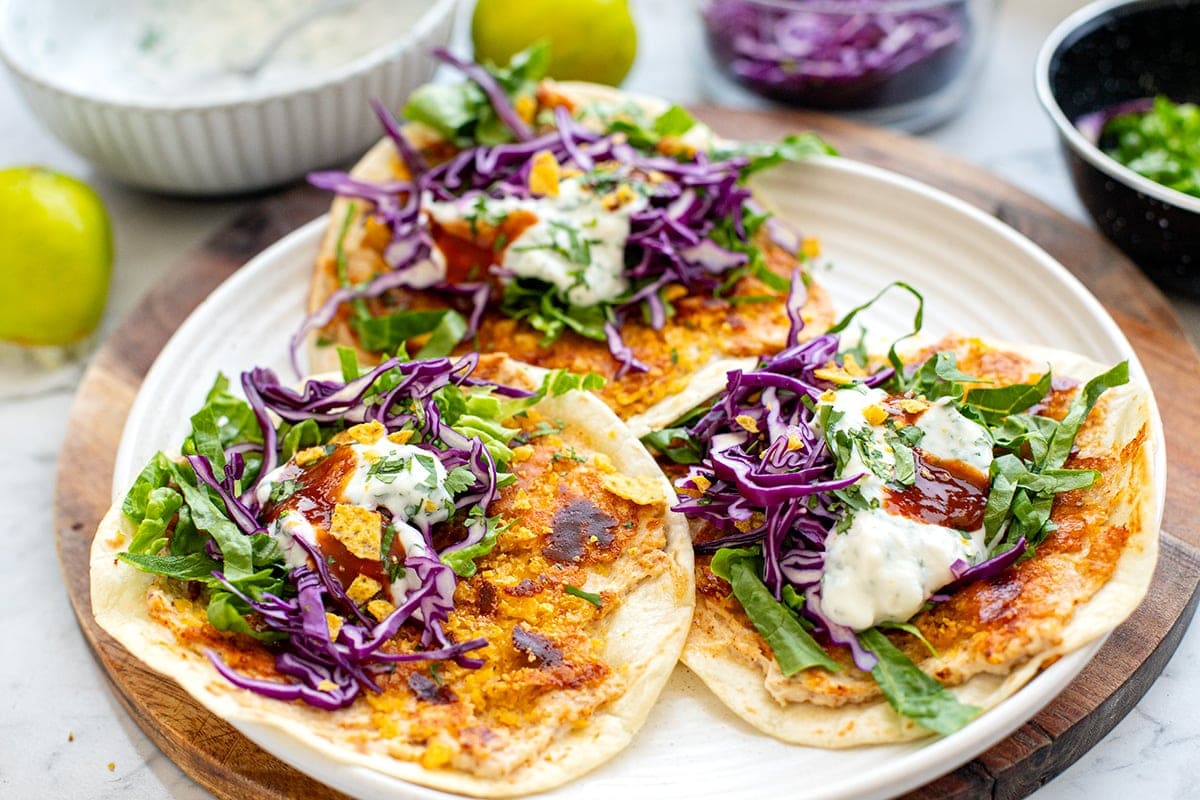 Smashed Chicken Tacos