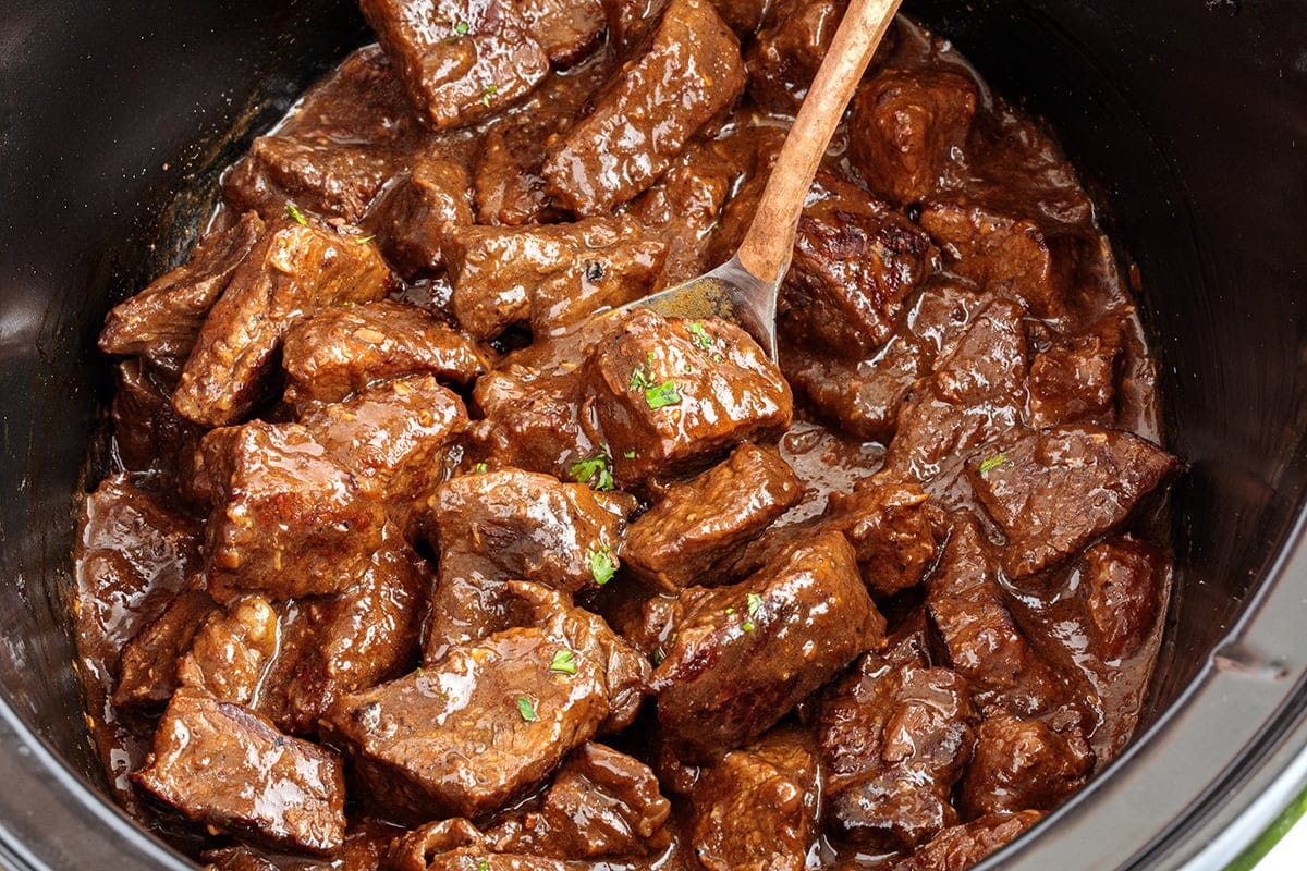 Slow Cooker Steak Bites